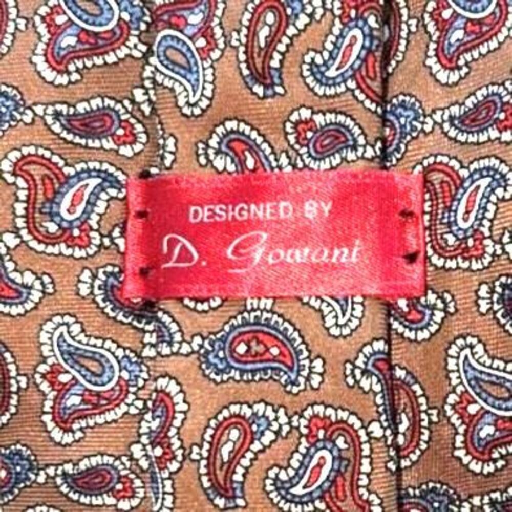 Paisley Print Silk Necktie